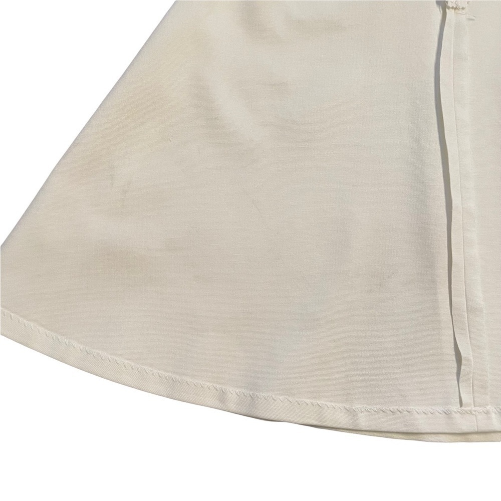 LOVE...ADY Creamy White Scallop Front Fit & Flare Skater Mini Dress. S - Picture 10 of 12